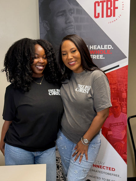 “Free in Christ" Oversized Tee (Front Only)