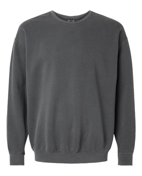 ‘Free in Christ’ Unisex Lightweight Christian Crewneck Sweatshirt – Pepper Grey (Beige Ink)